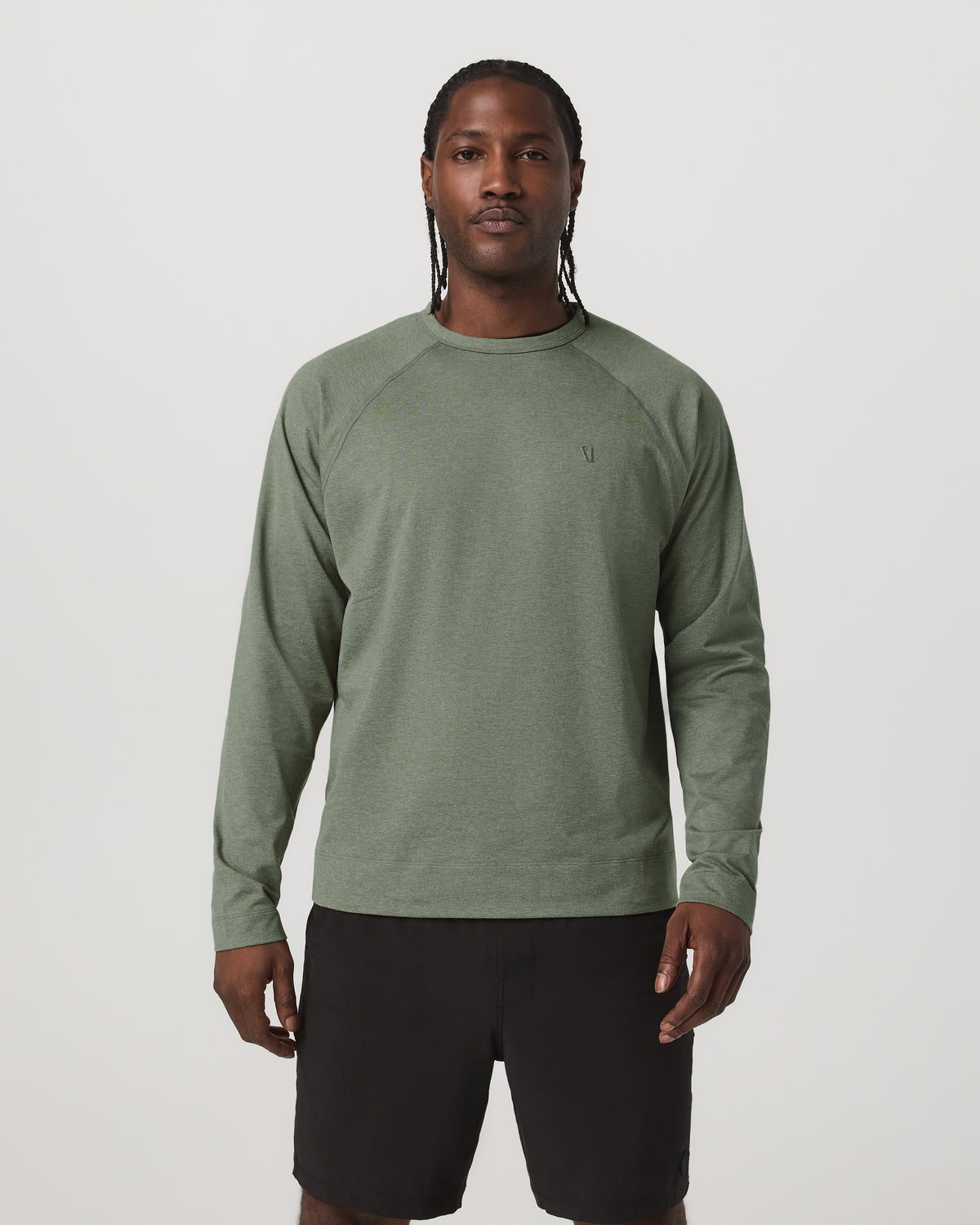 Men's Coronado Crew - Relaxed Fit Light Oregano Heather