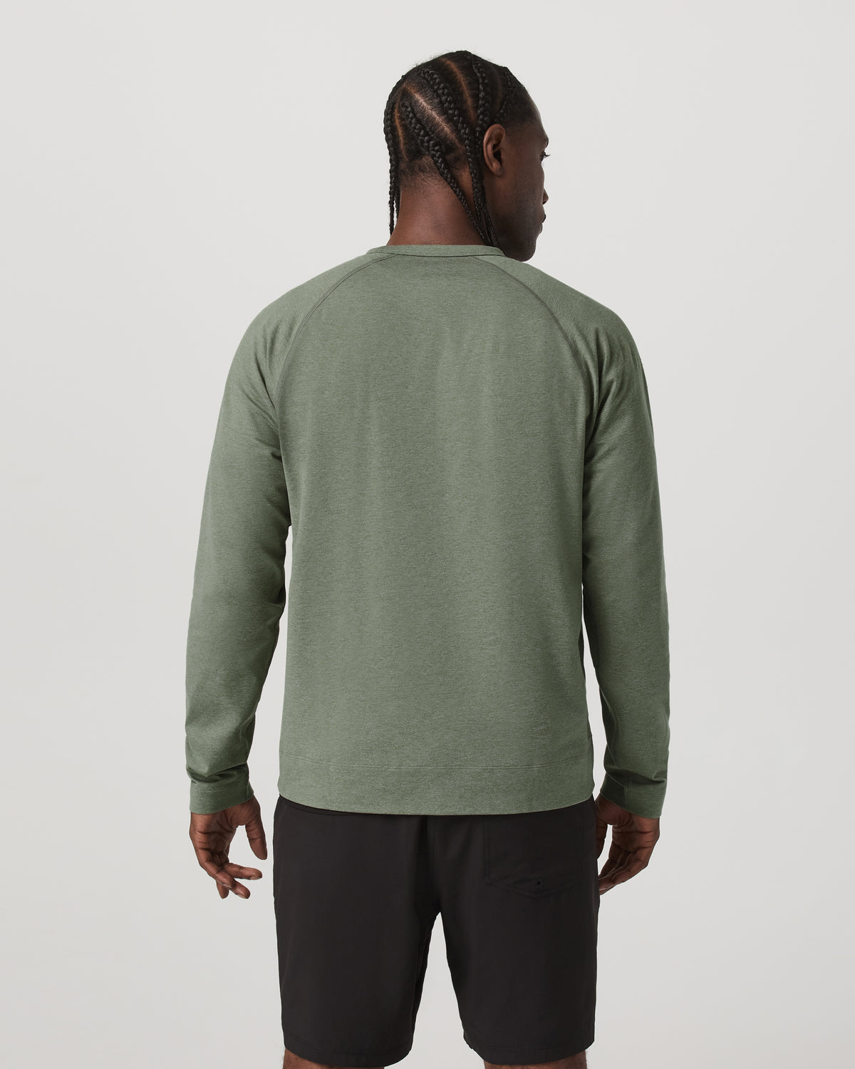 Men's Coronado Crew - Relaxed Fit Light Oregano Heather - Image 3
