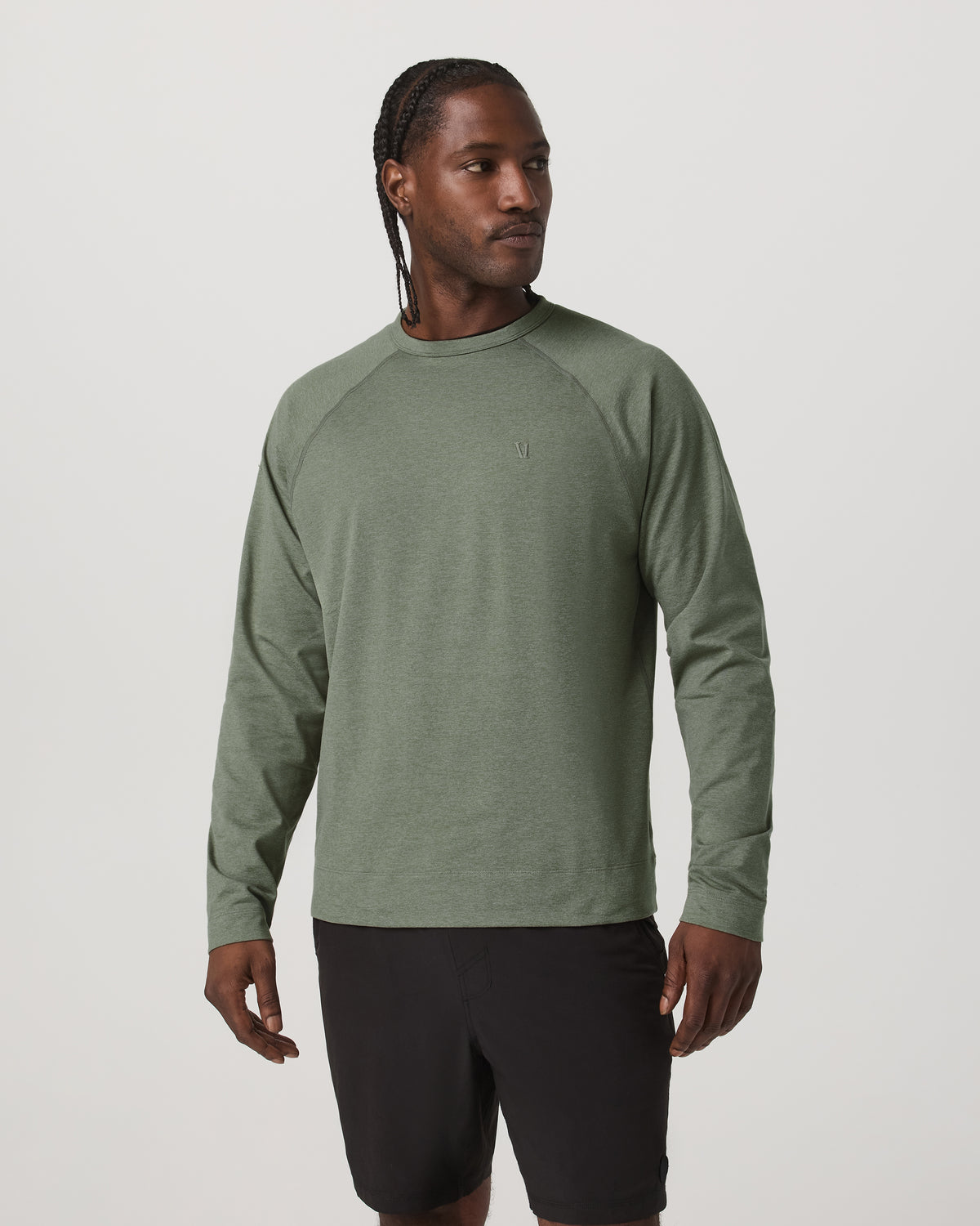 Men's Coronado Crew - Relaxed Fit Light Oregano Heather - Image 5