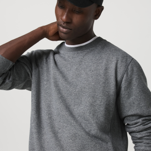 Cypress Vintage Crew Men's Heather Grey Fleece Pullover