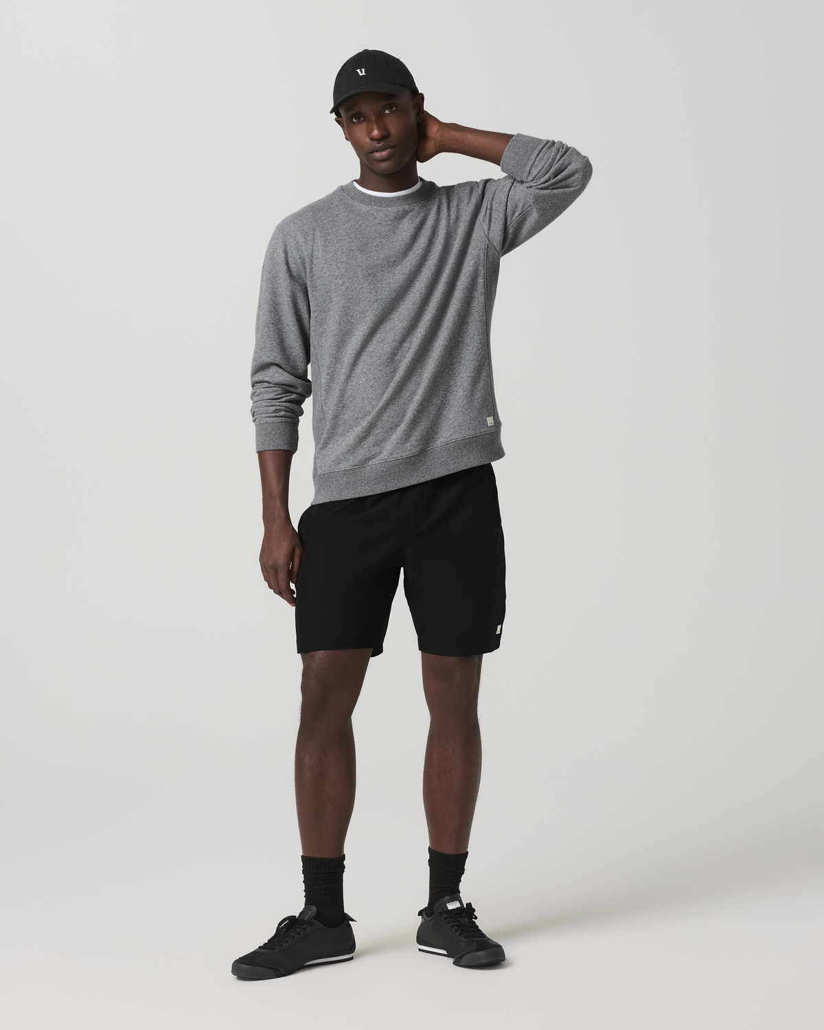 Cypress Vintage Crew Men's Heather Grey Fleece Pullover - Image 5