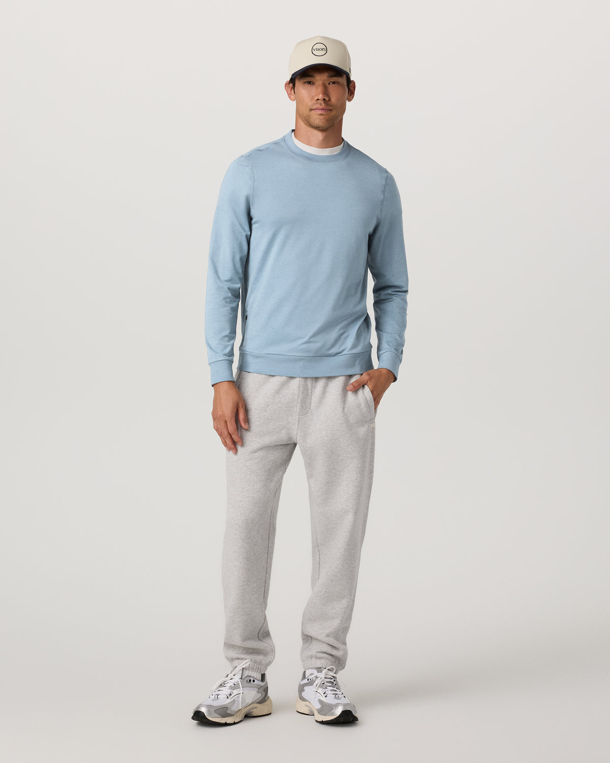Ponto Performance Crew Men's Flint Heather Crew Neck - Image 4