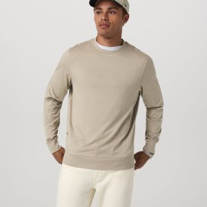 Ponto Performance Crew Men's Truffle Heather Crew Neck