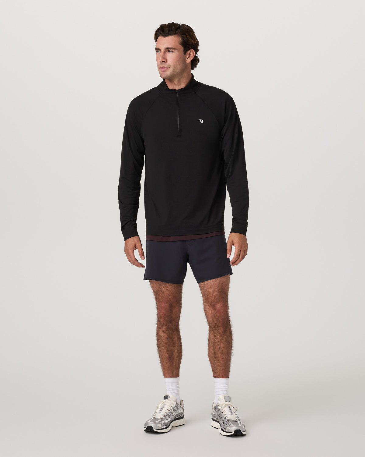 Clearview Seamless Quarter Zip Men's Black Long Sleeve - Image 4