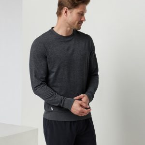Ponto Performance Crew Charcoal Grey Crew Neck