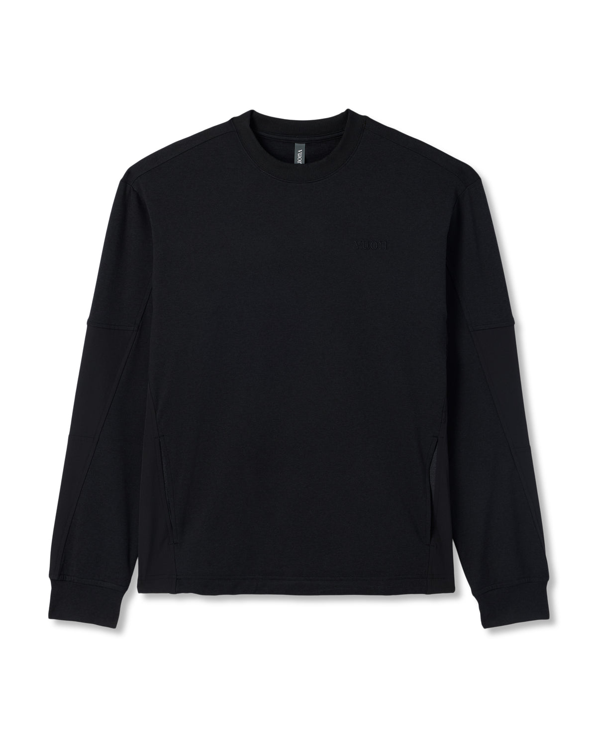 Coronado Mixed Media Crew Men's Black Heather Crewneck - Image 6