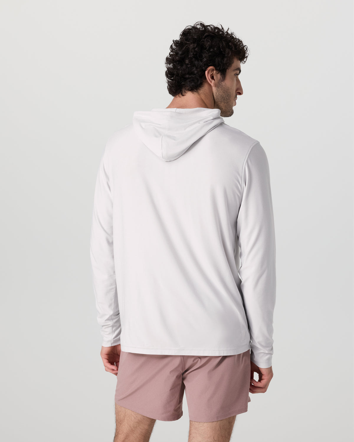 Strato Tech Hoodie Men's Frost Grey Workout Hoodie - Image 4