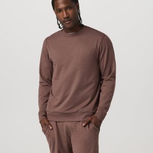 Ponto Performance Crew Men's Sable Heather Crew Neck