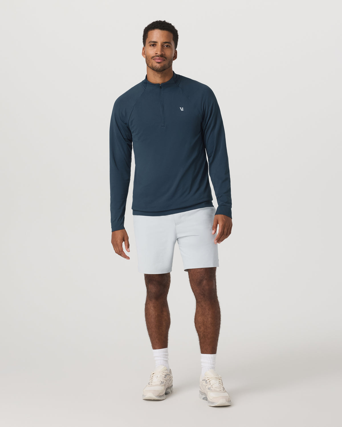 Clearview Seamless Quarter Zip Ocean Blue Long Sleeve - Image 4