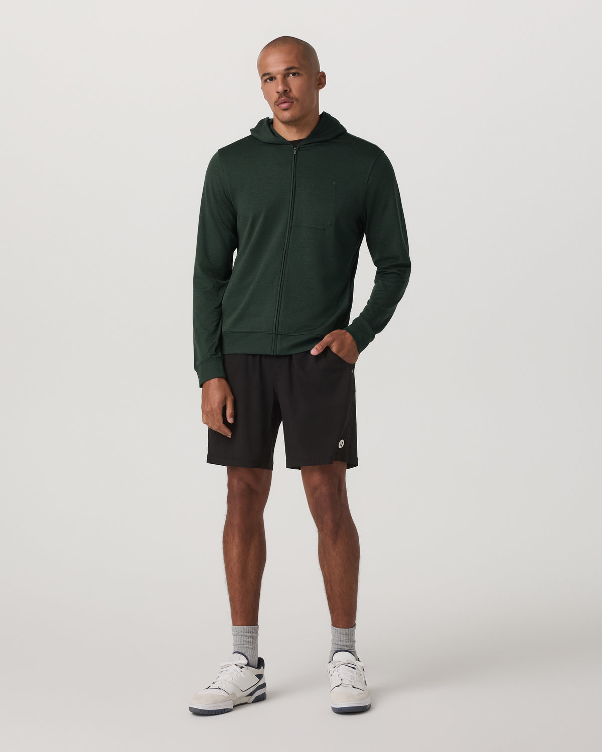 Ponto Full Zip Hoodie Men's Spruce Heather Hoodie - Image 4