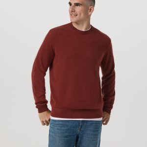 Berik Cashmere Sweater Men's Spiced Apple Sweater
