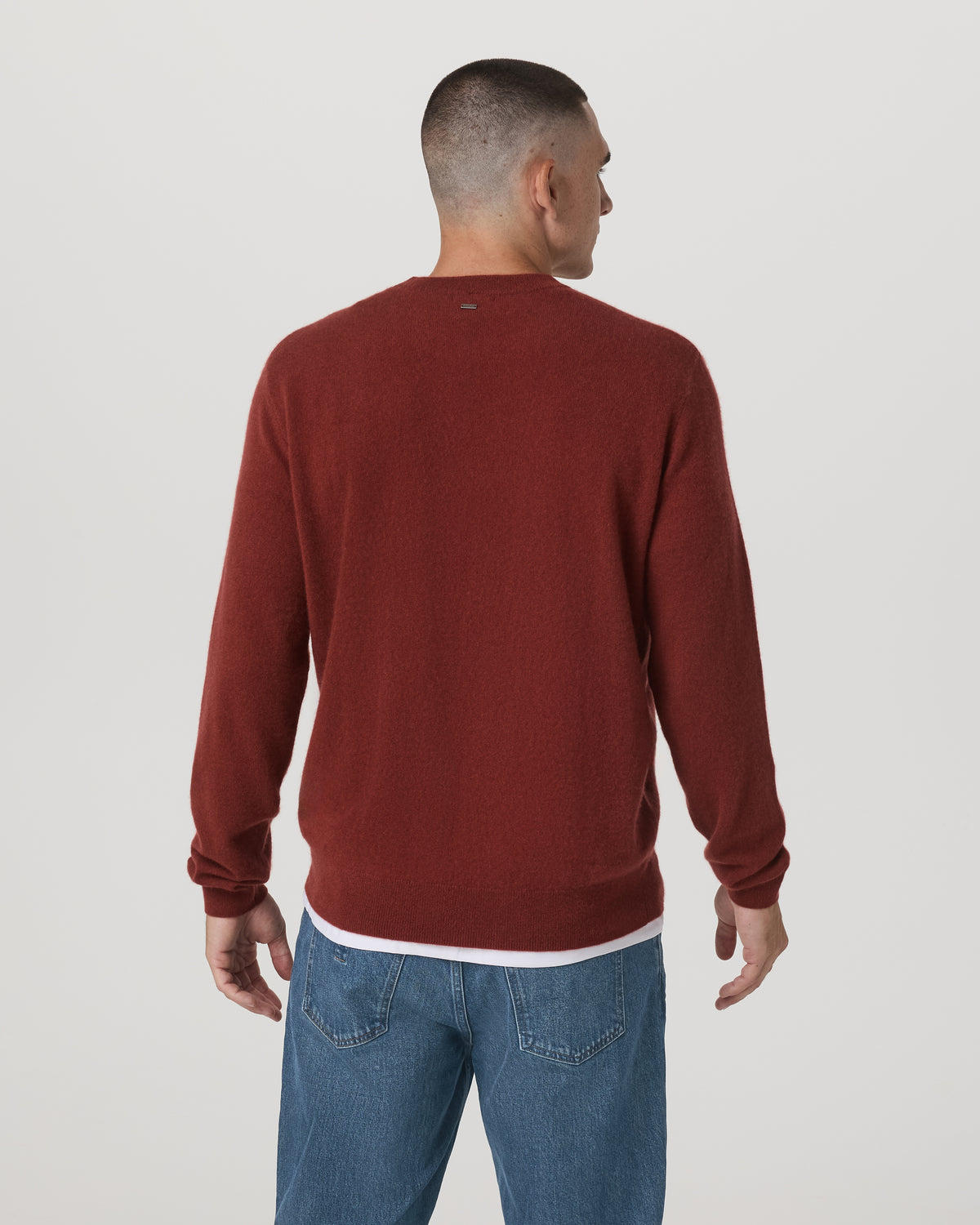 Berik Cashmere Sweater Men's Spiced Apple Sweater - Image 3