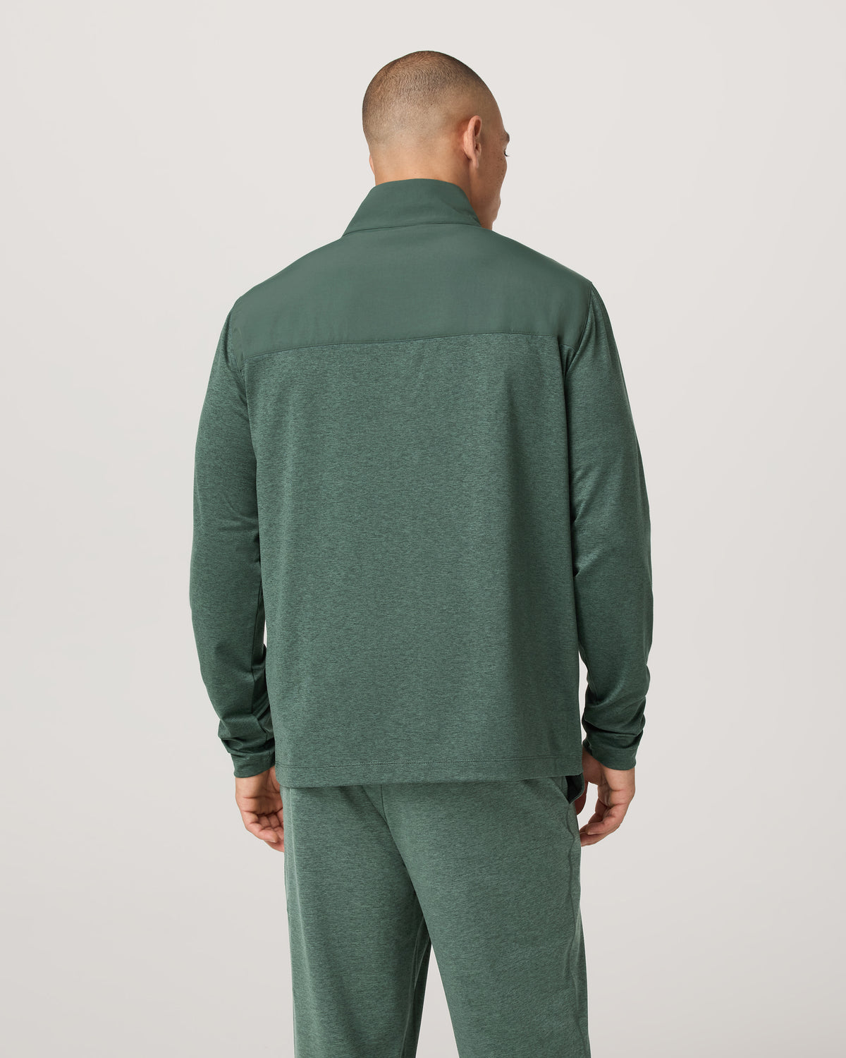 Men's Sunday Element Track Jacket Agate Green Heather - Image 3