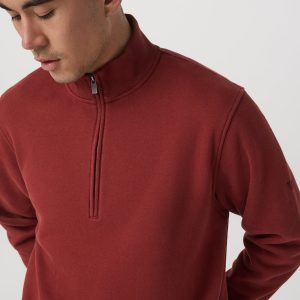 Seaside 1/2 Zip Classic Men's Spiced Apple Pullover