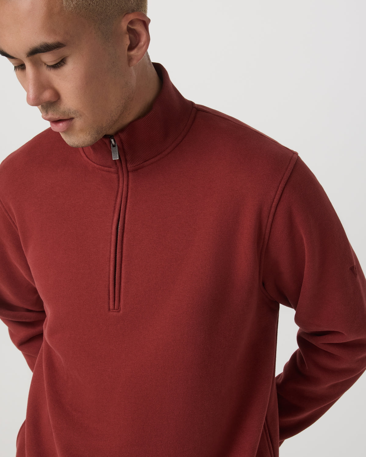 Seaside 1/2 Zip Classic Men's Spiced Apple Pullover
