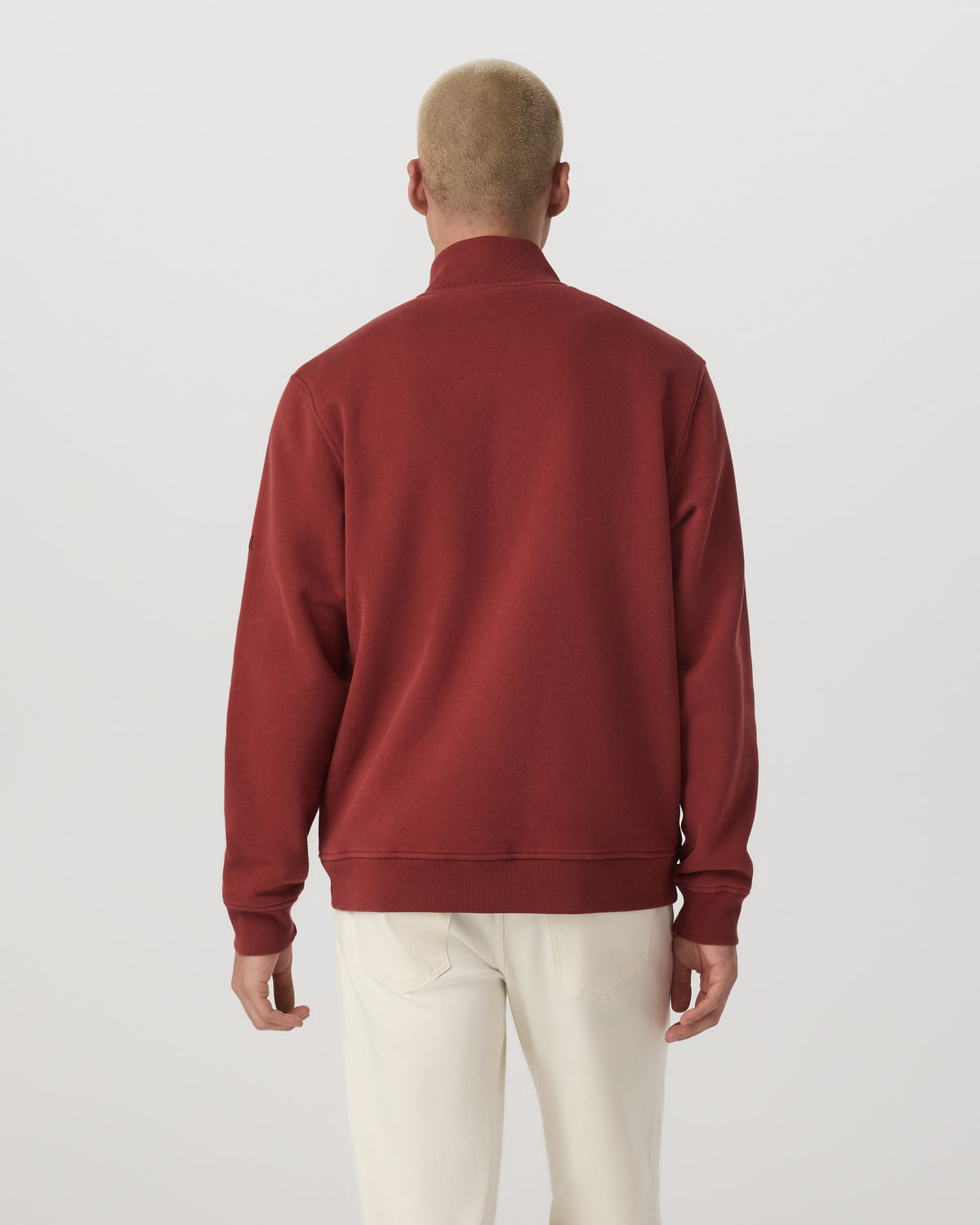 Seaside 1/2 Zip Classic Men's Spiced Apple Pullover - Image 3