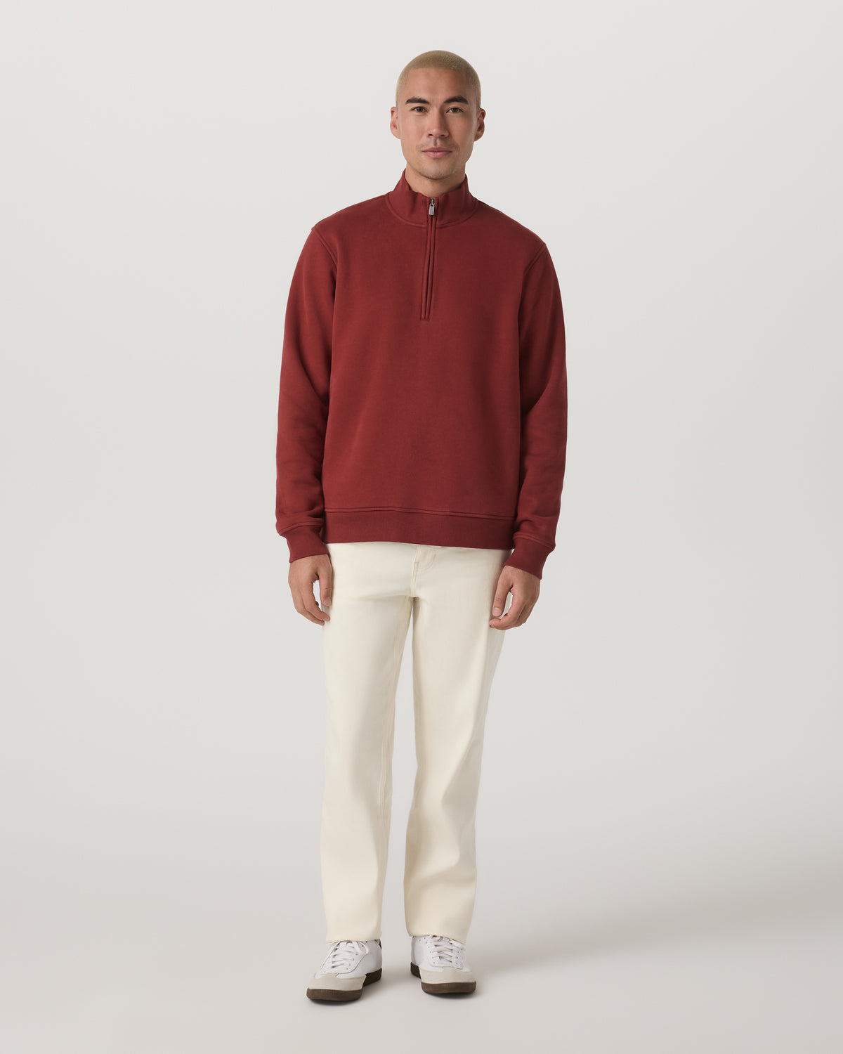 Seaside 1/2 Zip Classic Men's Spiced Apple Pullover - Image 5