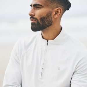 Clearview Seamless Quarter Zip Frost Grey Long Sleeve
