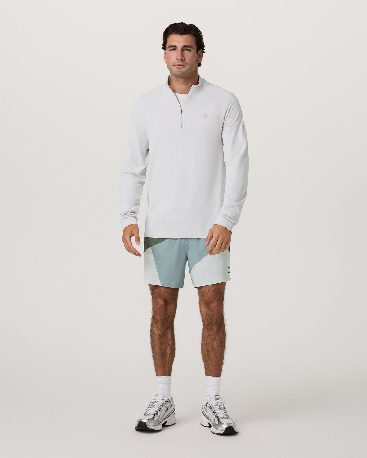 Clearview Seamless Quarter Zip Frost Grey Long Sleeve - Image 5