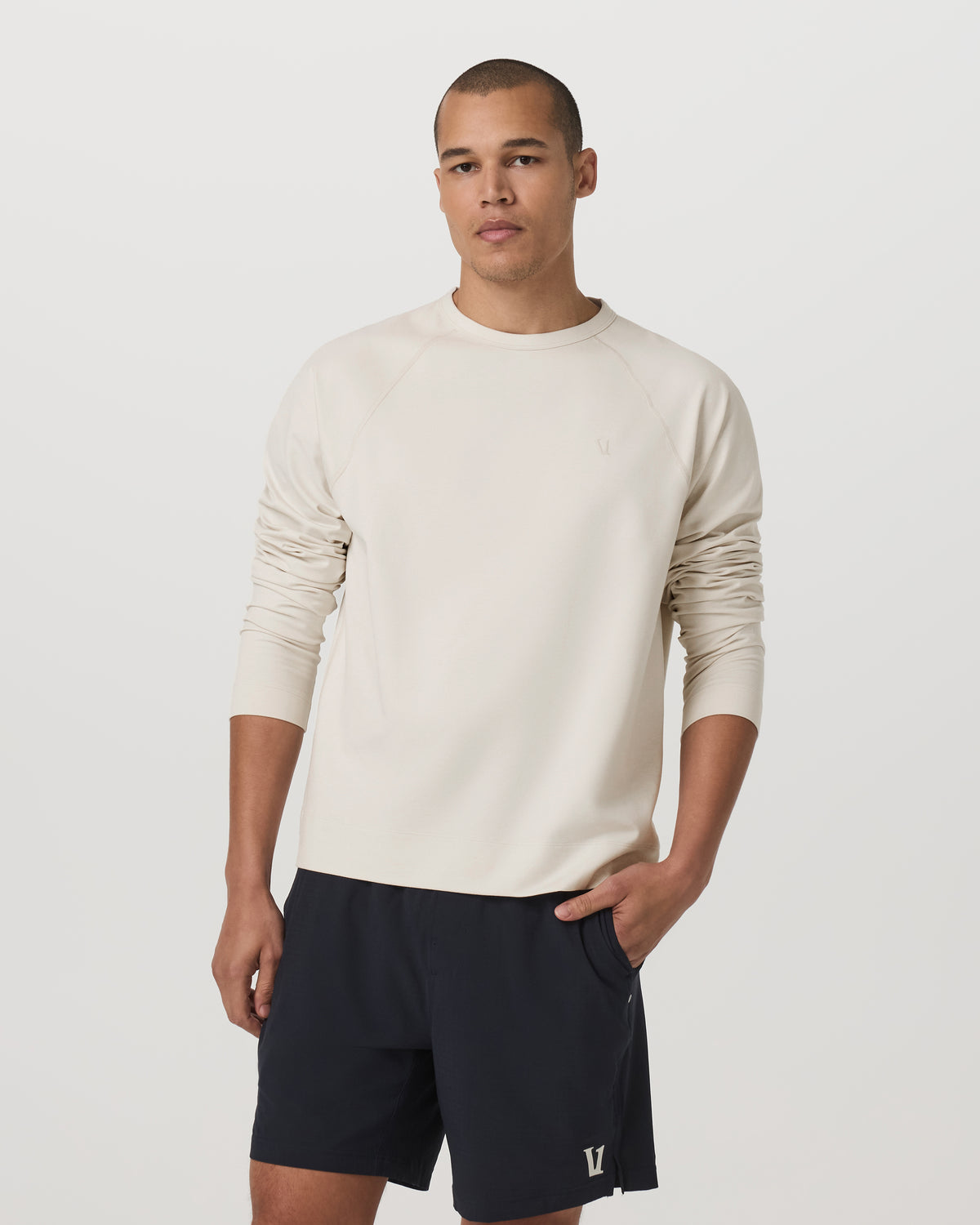 Coronado Crew - Relaxed Fit Men's Ivory Heather Crew