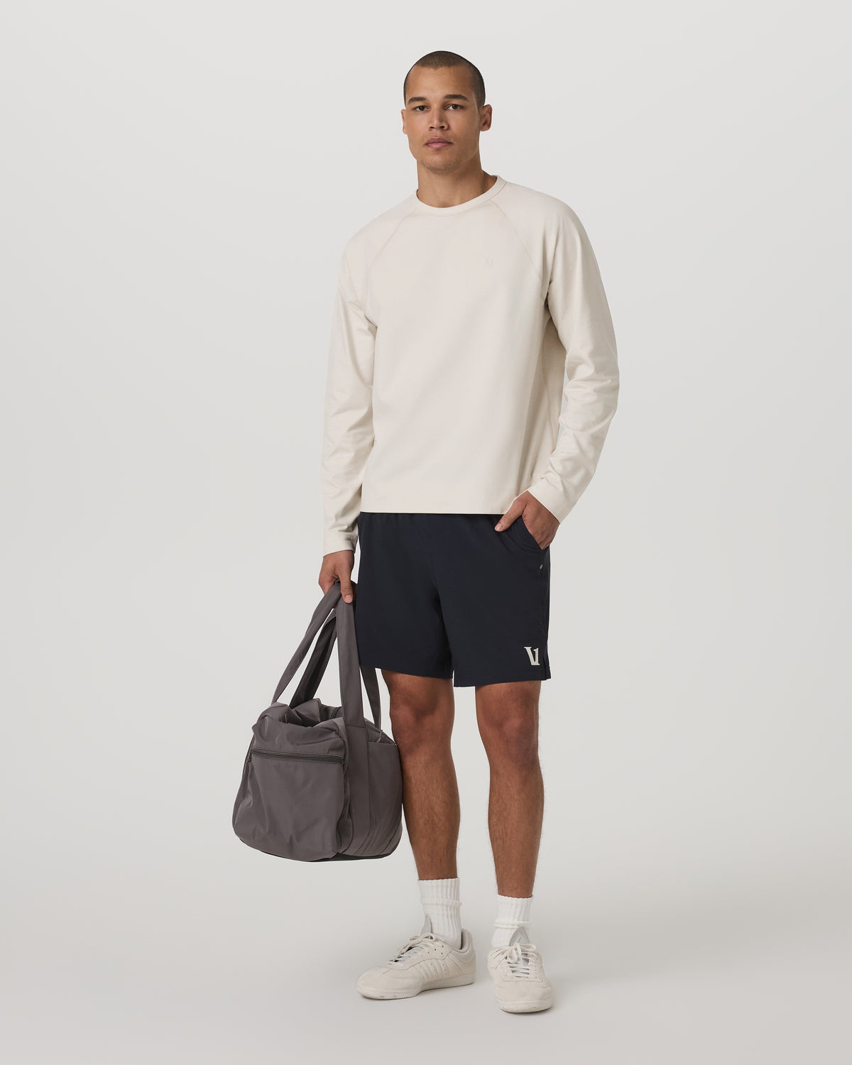 Coronado Crew - Relaxed Fit Men's Ivory Heather Crew - Image 4
