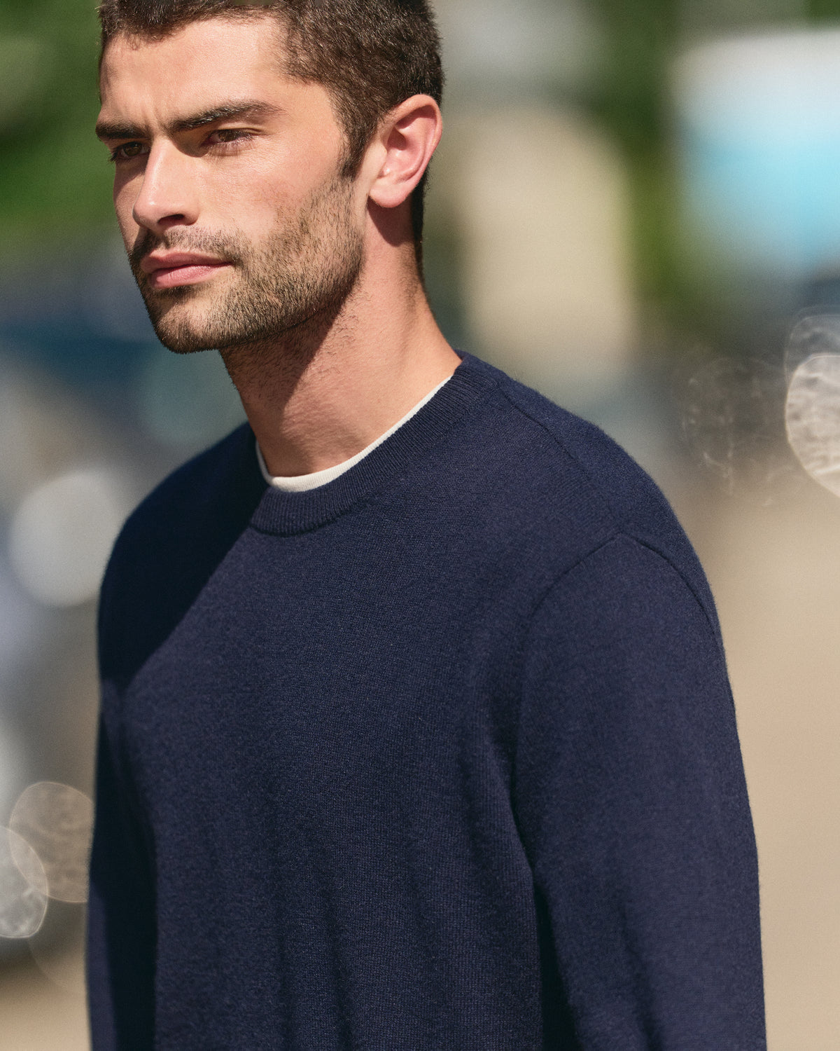 Berik Cashmere Sweater Men's Sweater in Ink