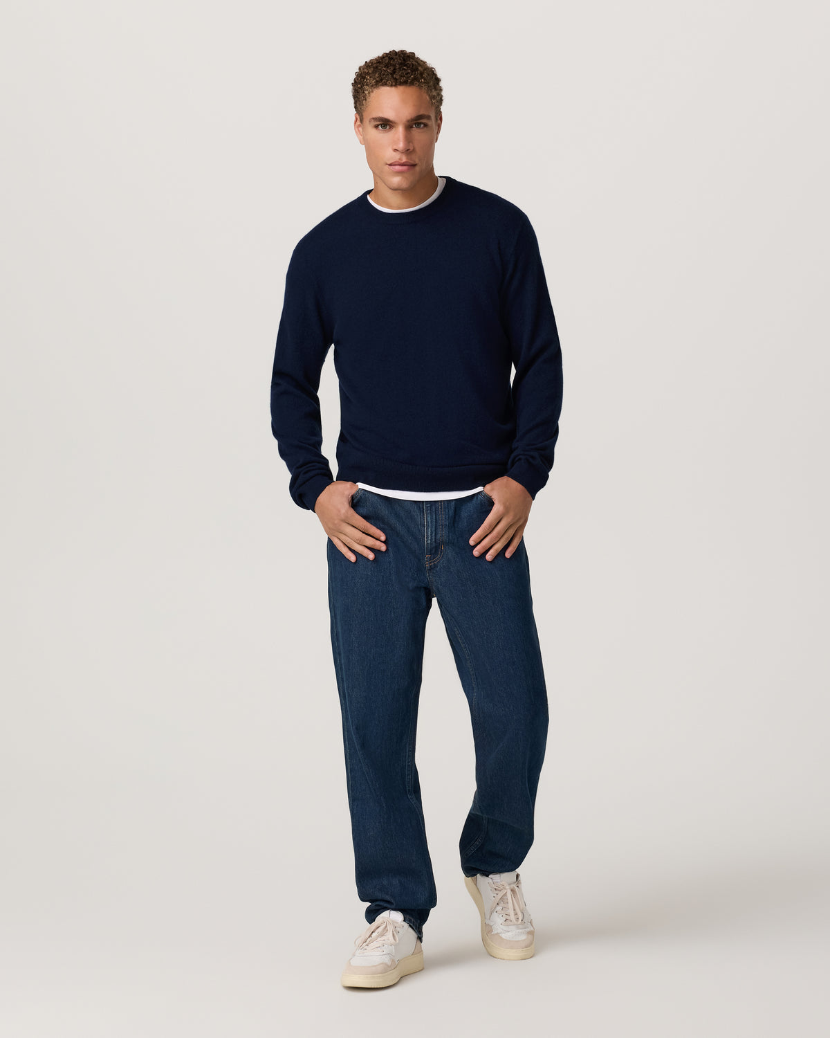 Berik Cashmere Sweater Men's Sweater in Ink - Image 5