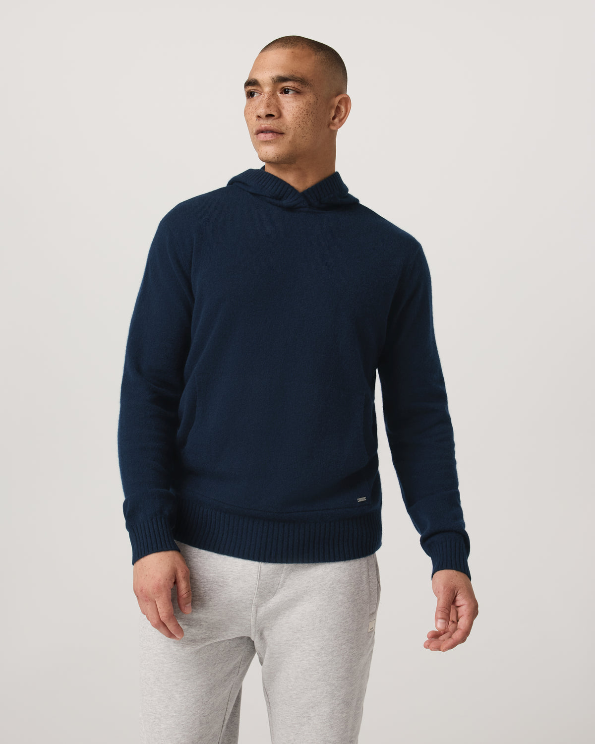 Berik Cashmere Hoodie Men's Hoodie in Ink