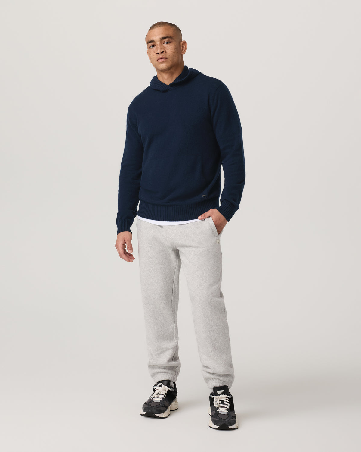 Berik Cashmere Hoodie Men's Hoodie in Ink - Image 4