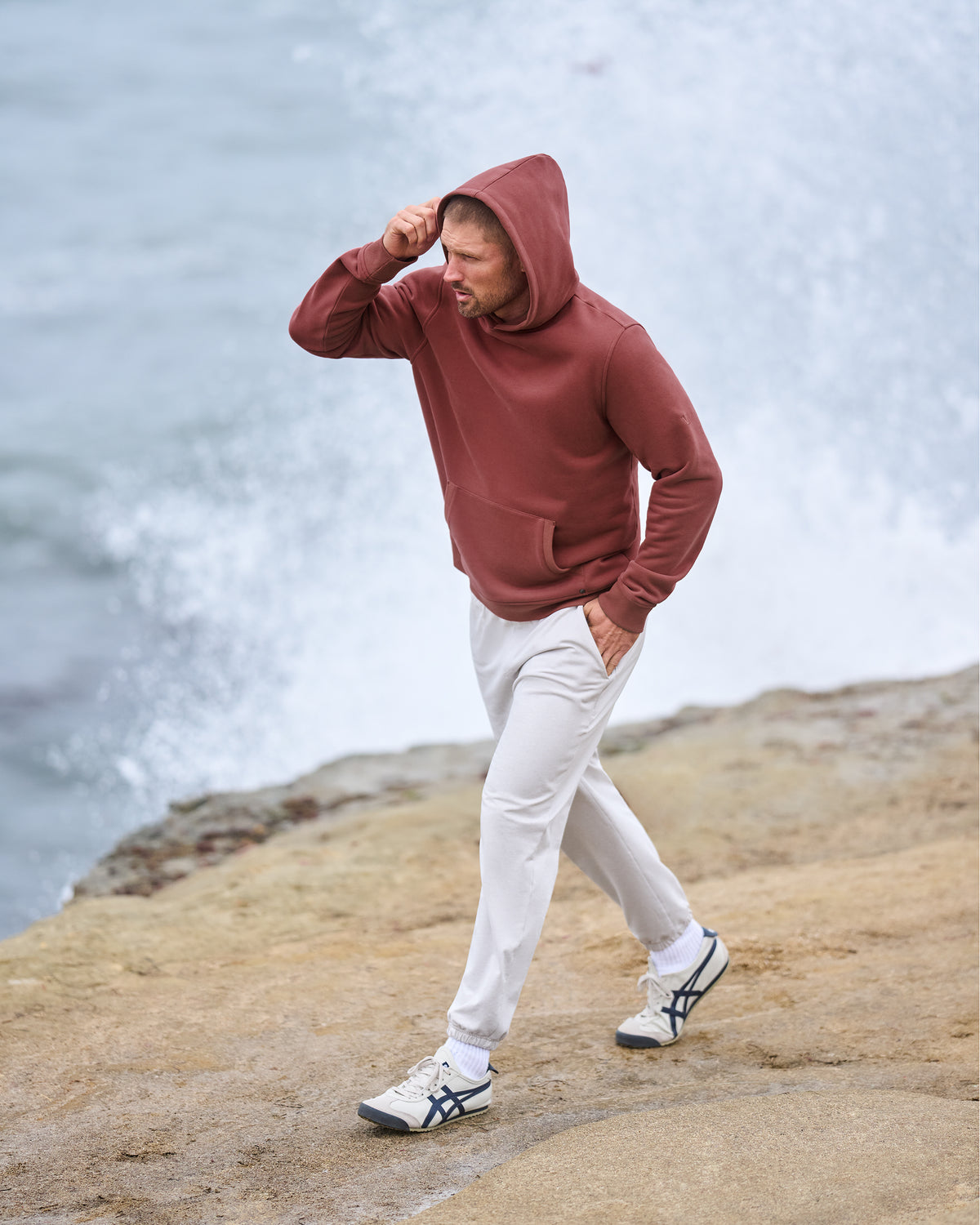 Seaside Pullover Hoodie Men's Spiced Apple Hoodie
