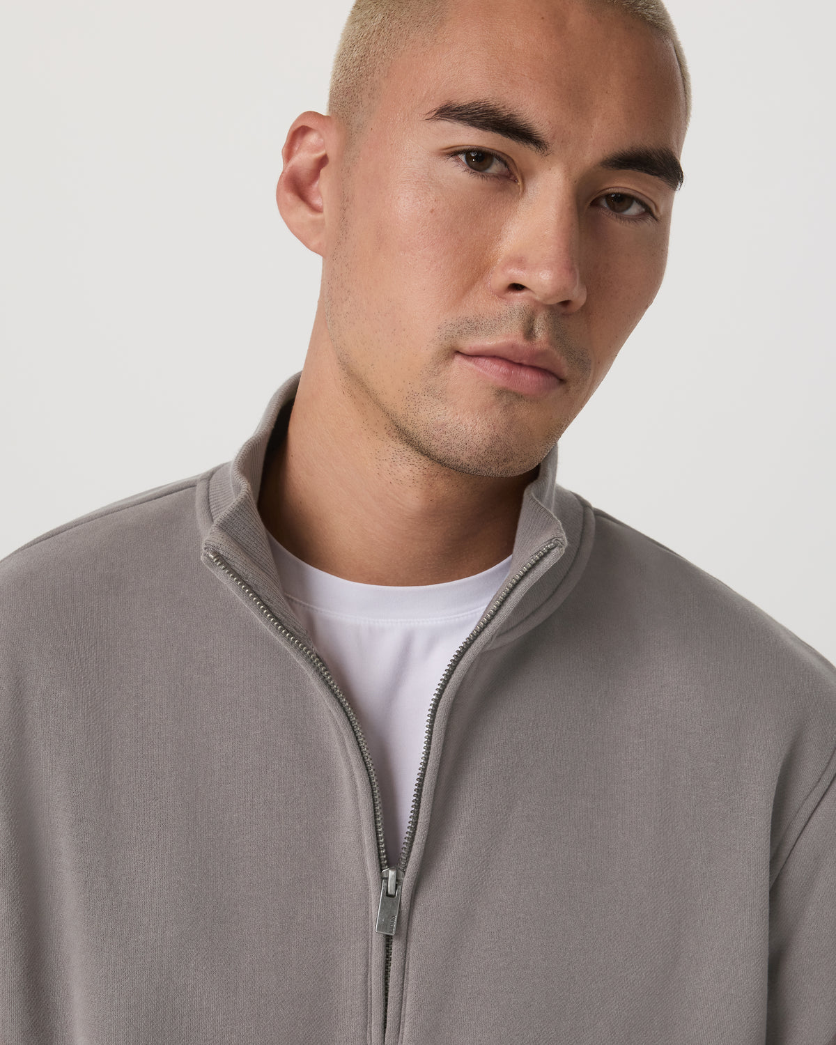 Seaside 1/2 Zip Classic Men's Cavern Grey Pullover - Image 2