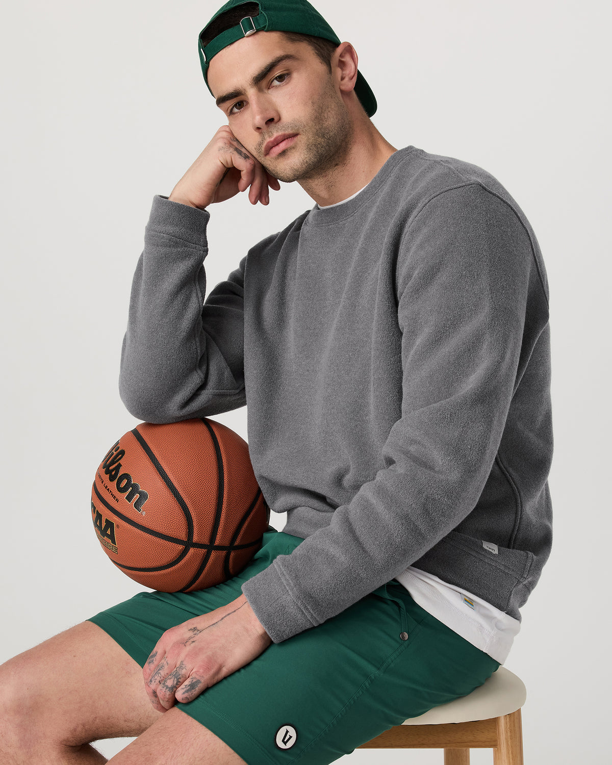 Beach Fleece Crew Men's Pinecone Heather Crewneck