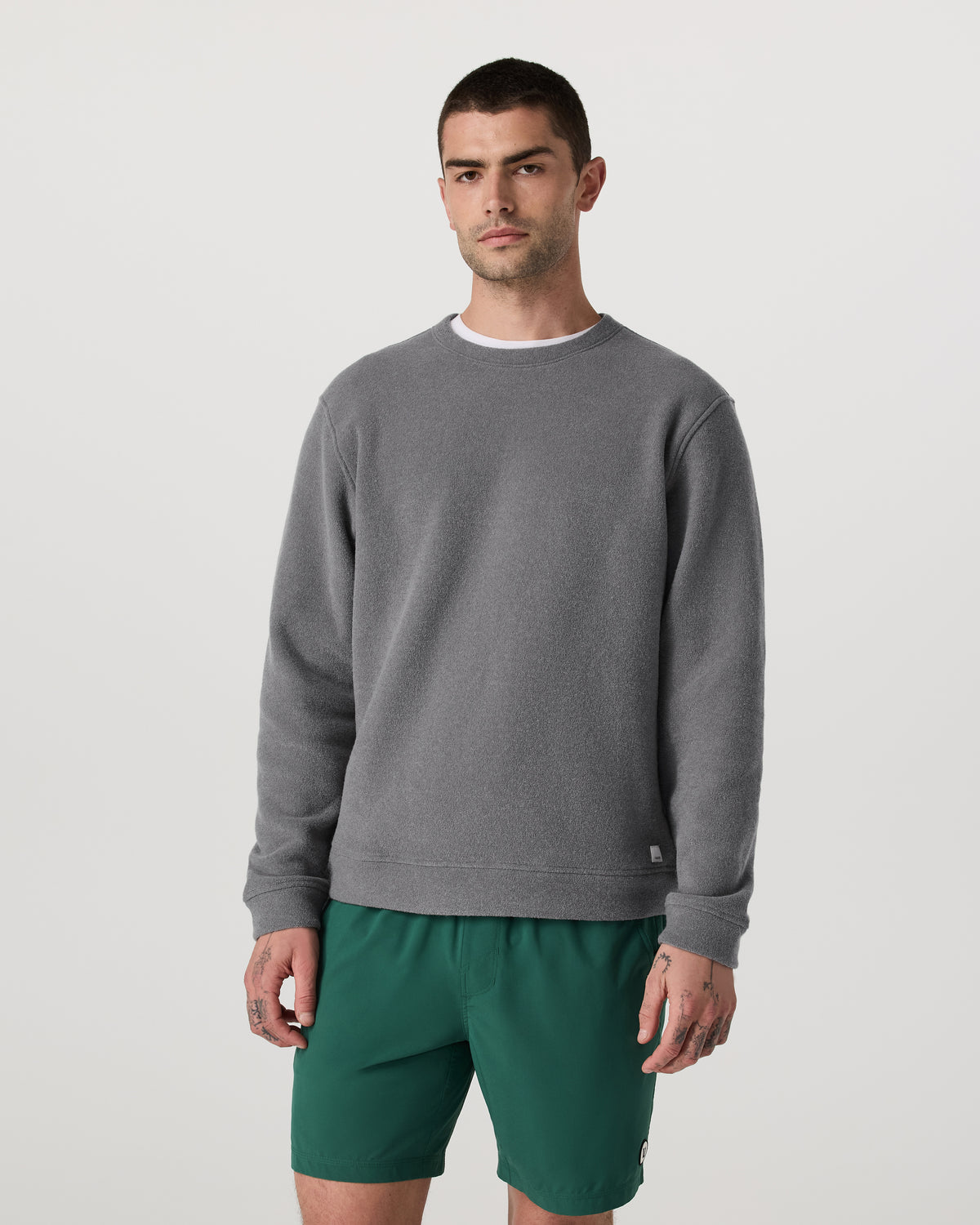 Beach Fleece Crew Men's Pinecone Heather Crewneck - Image 4