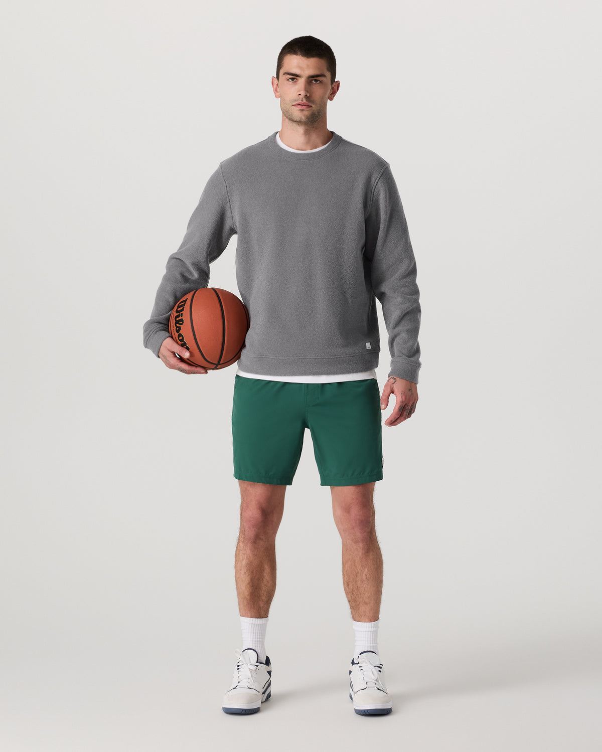 Beach Fleece Crew Men's Pinecone Heather Crewneck - Image 5