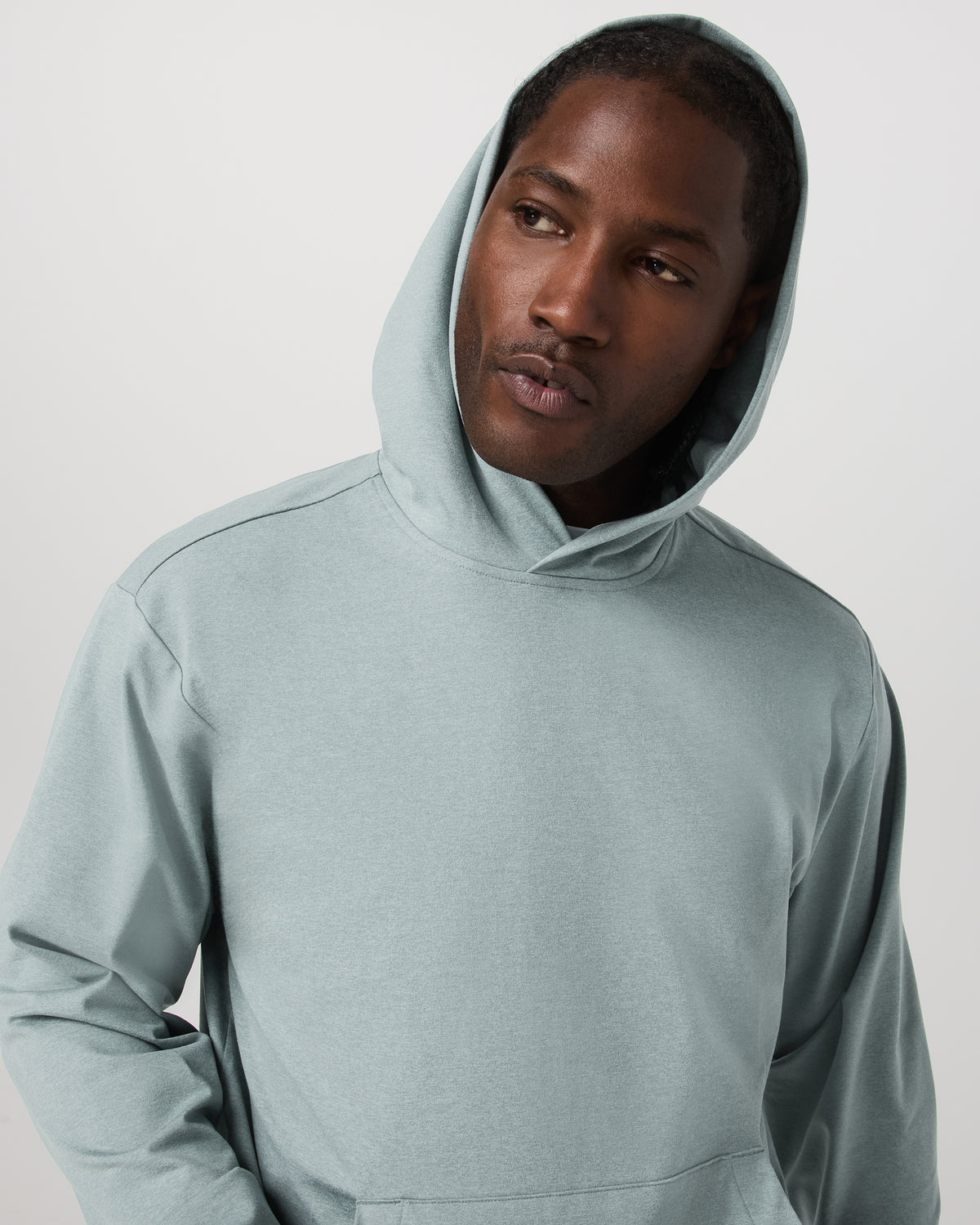 Men's Coronado Pullover Hoodie 2.0 Misty Blue Heather - Image 2