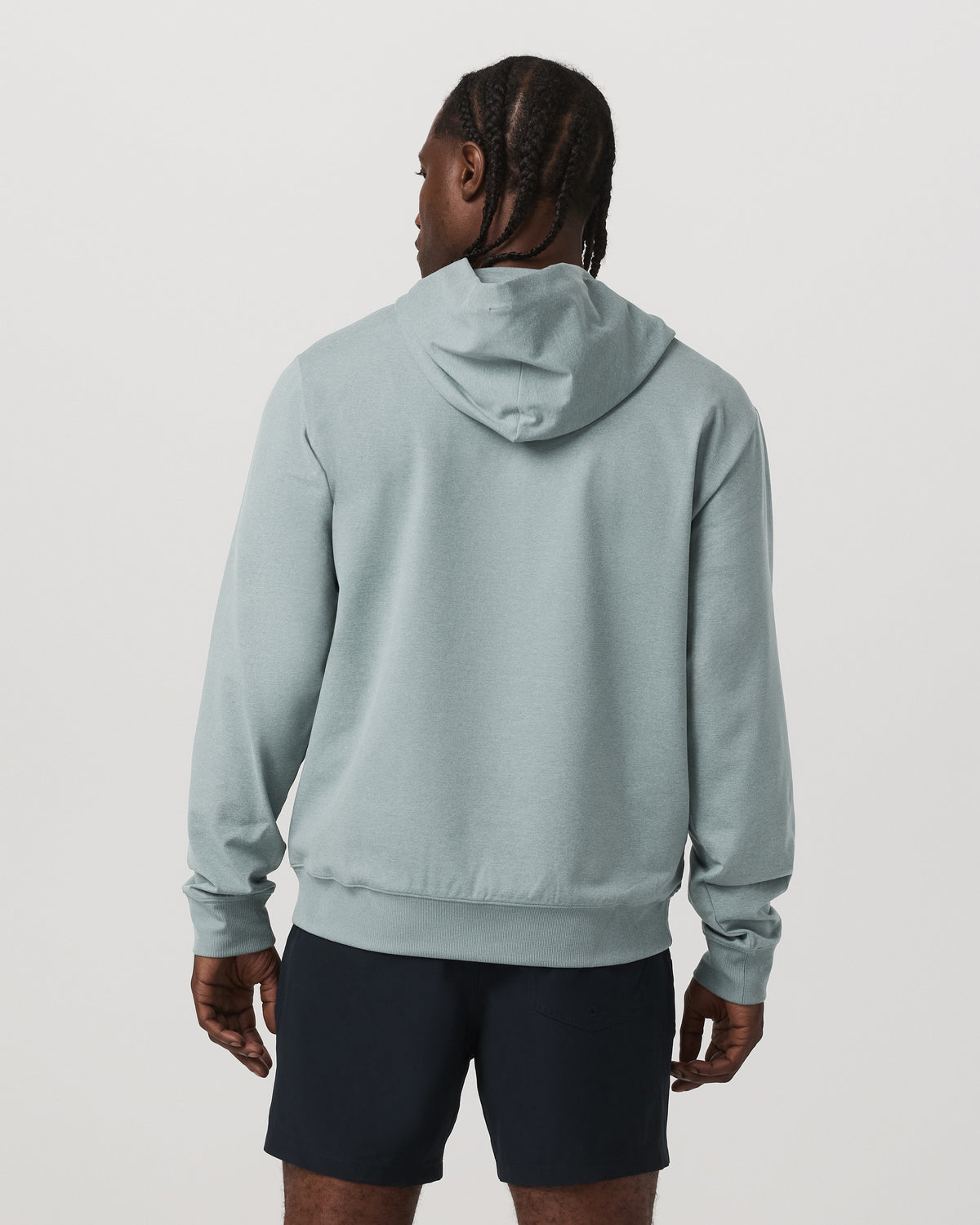 Men's Coronado Pullover Hoodie 2.0 Misty Blue Heather - Image 4