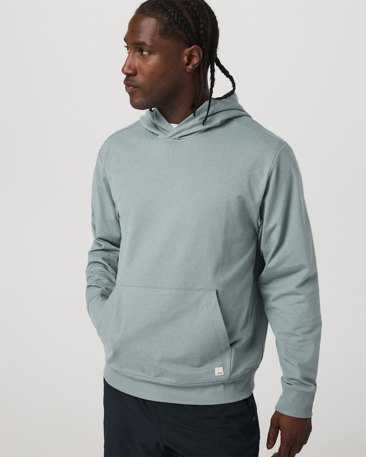 Men's Coronado Pullover Hoodie 2.0 Misty Blue Heather - Image 5