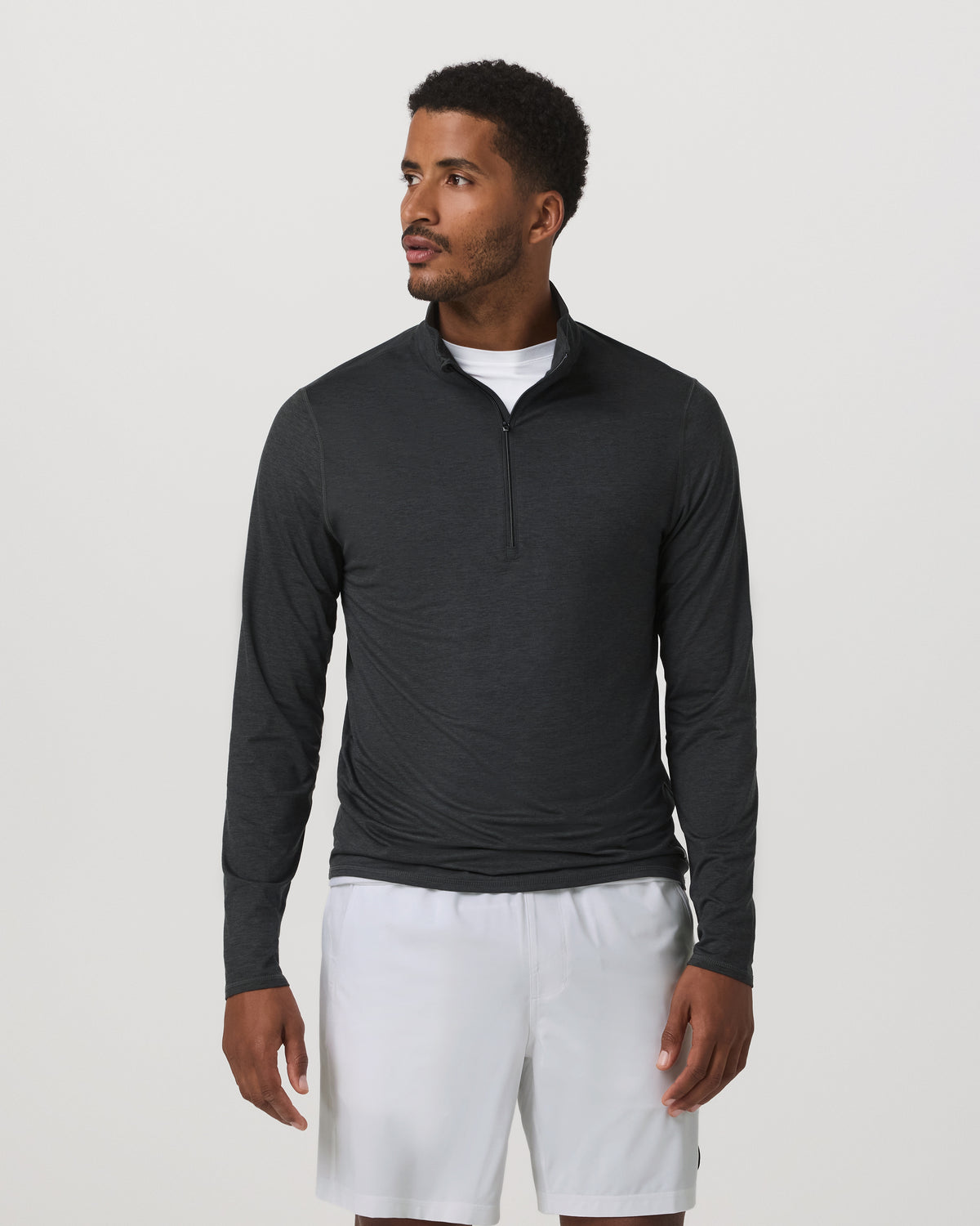 Ease Performance Half Zip 2.0 Charcoal Heather - Image 5