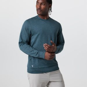 Ponto Performance Crew Deep Sea Heather Pullover