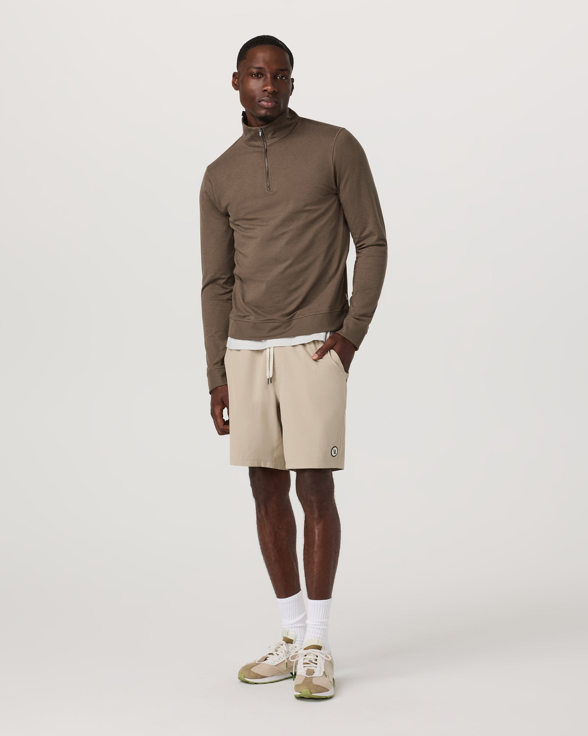 Coronado 1/2 Zip Men's Espresso Heather Pullover