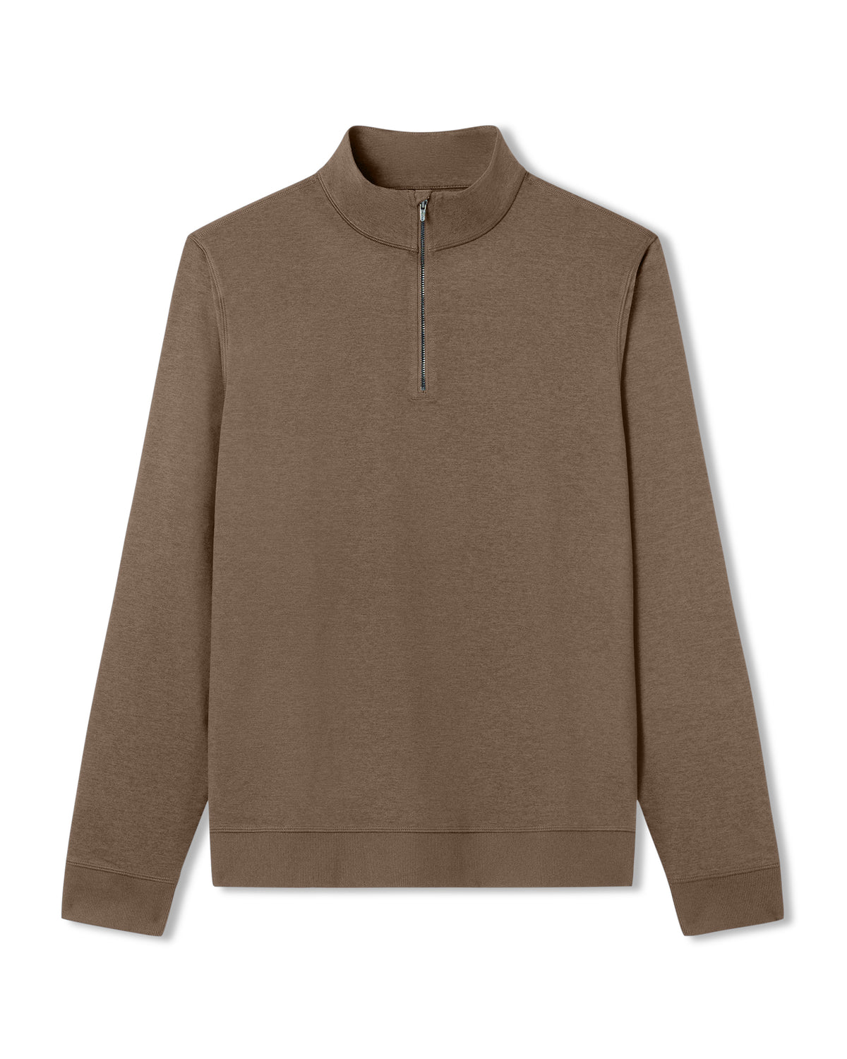Coronado 1/2 Zip Men's Espresso Heather Pullover - Image 6