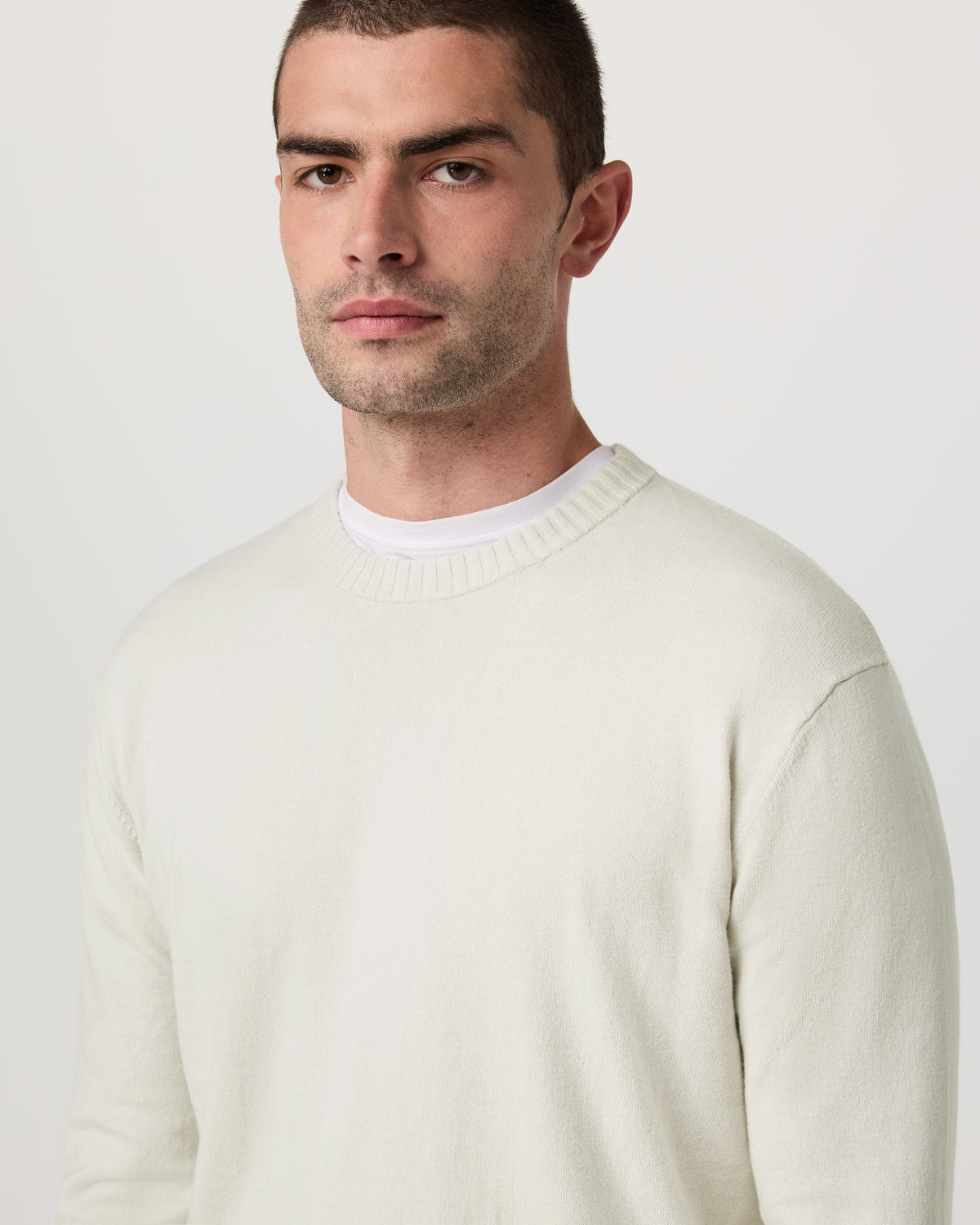 Fluent Sweater Men's Winter Grey Cashmere Sweater
