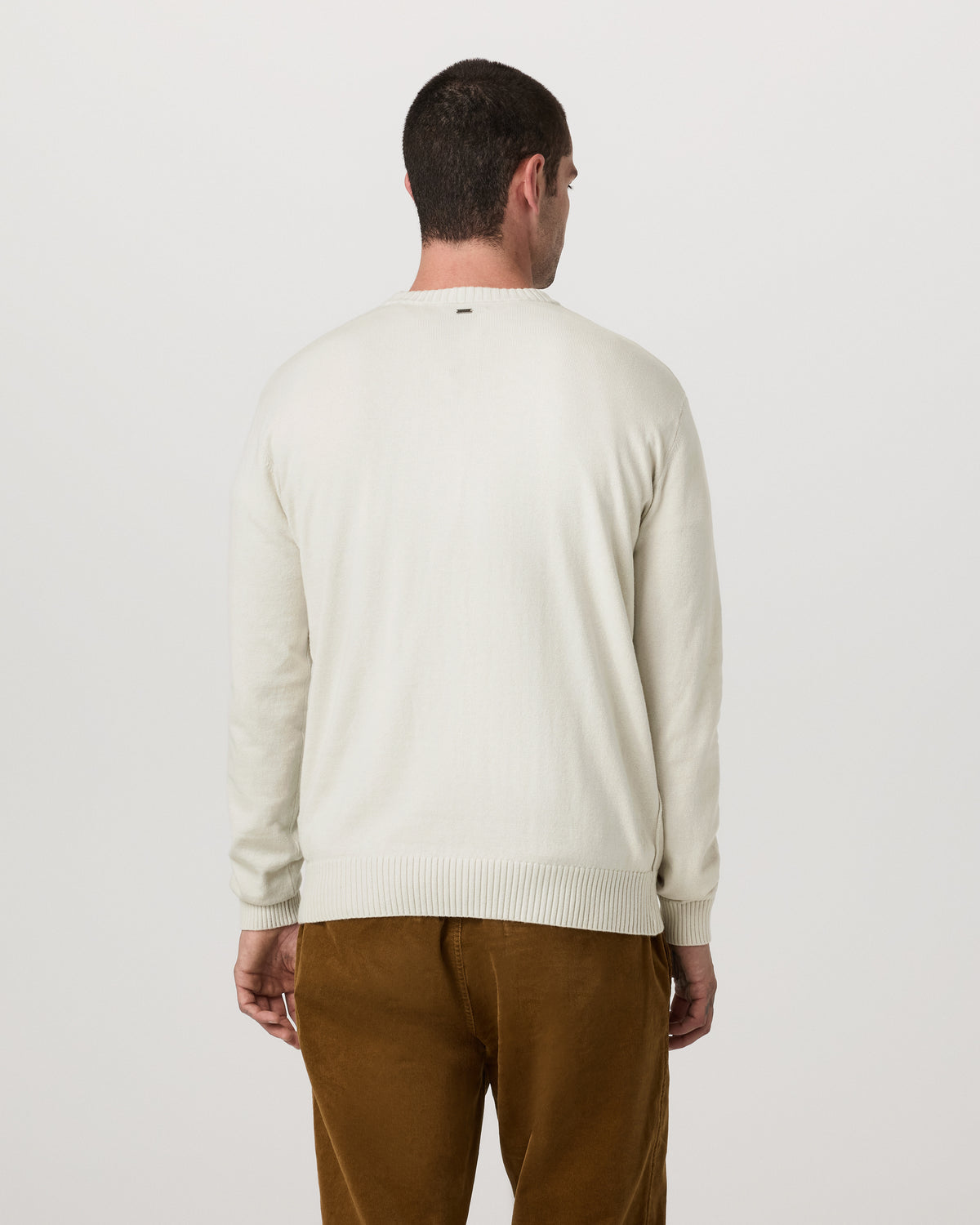 Fluent Sweater Men's Winter Grey Cashmere Sweater - Image 4