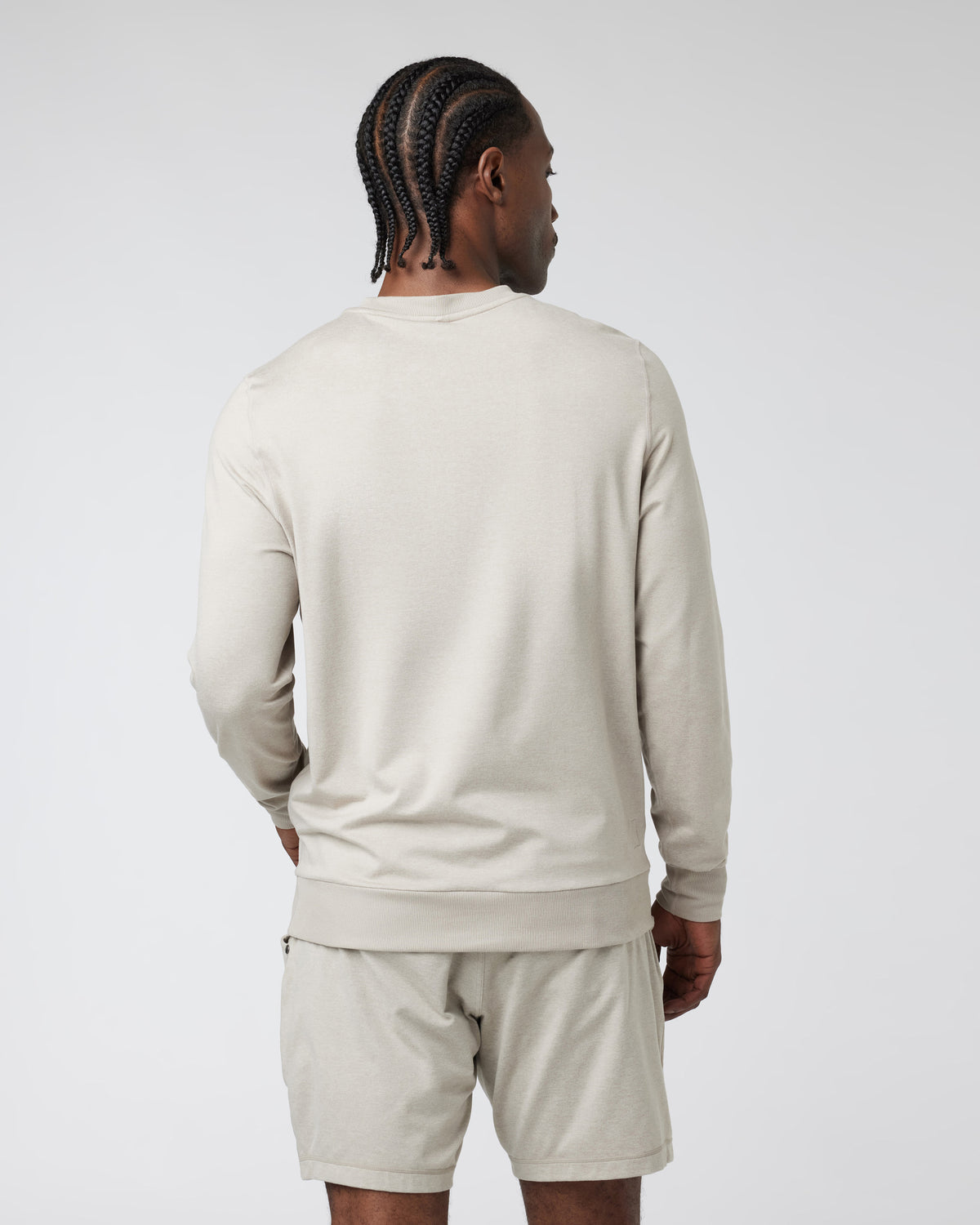 Ponto Performance Crew Dark Salt Heather Pullover - Image 3