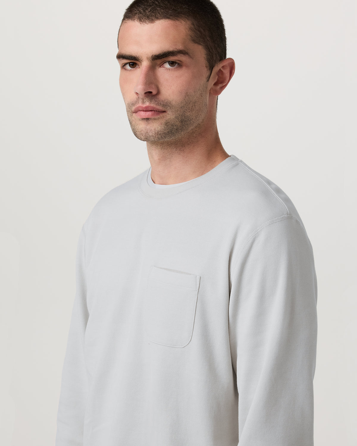 Jeffreys Crew 2.0 Men's Winter Grey Heather Pullover - Image 2