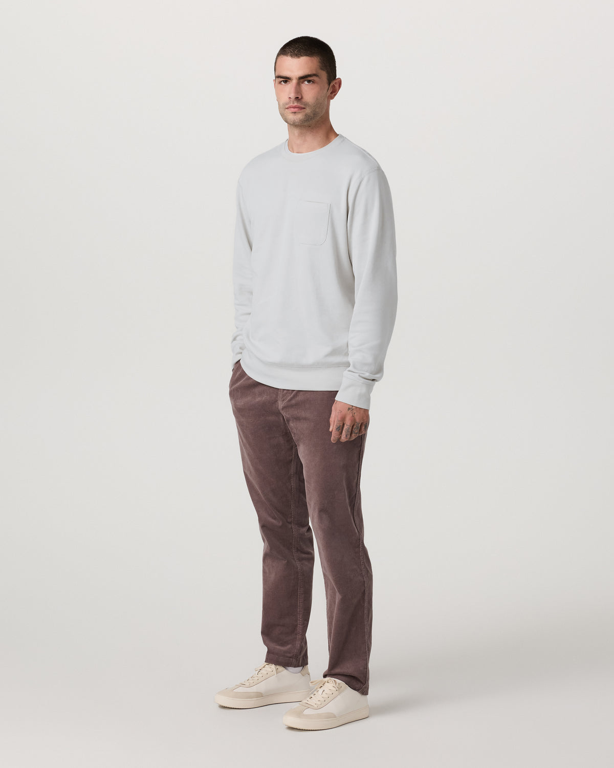 Jeffreys Crew 2.0 Men's Winter Grey Heather Pullover - Image 4