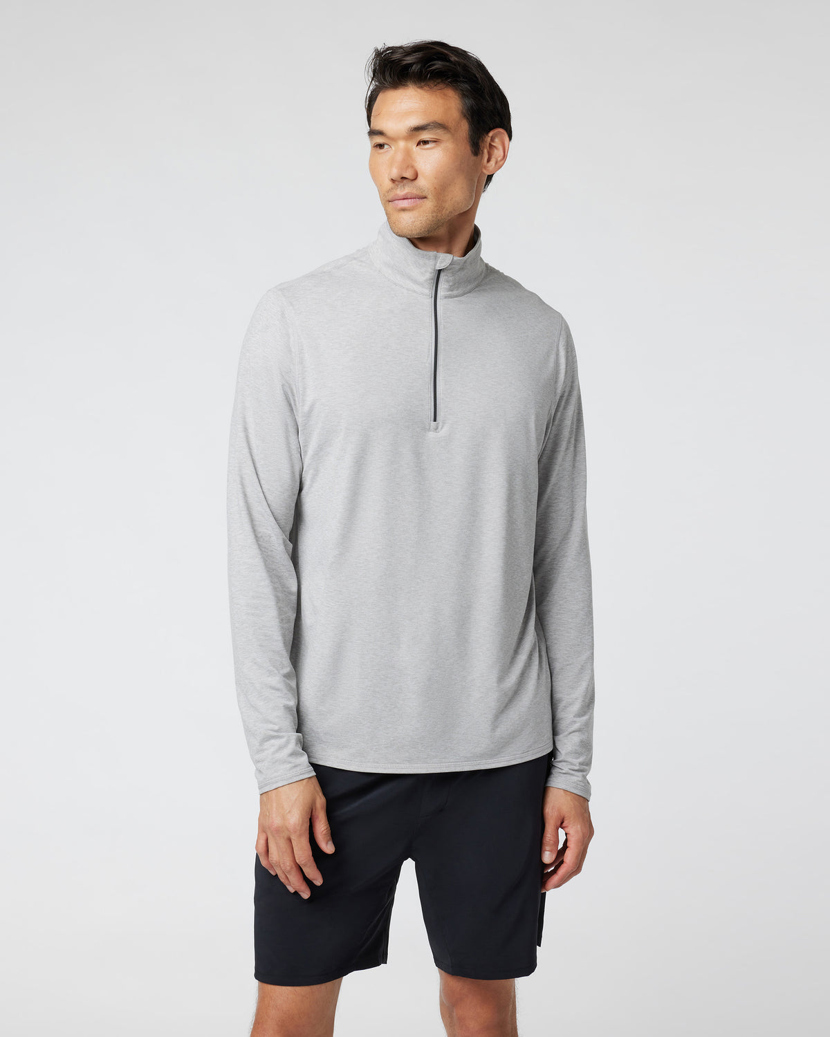 Ease Performance Half Zip 2.0 Light Heather Grey