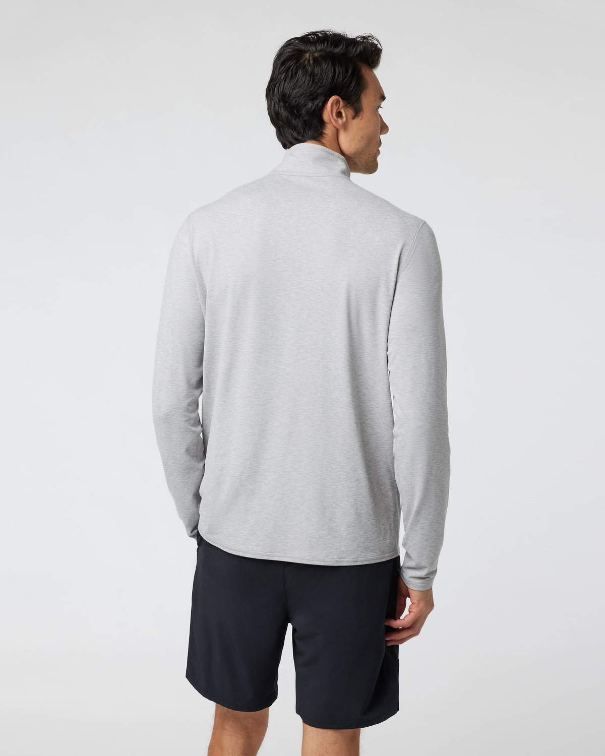 Ease Performance Half Zip 2.0 Light Heather Grey - Image 4