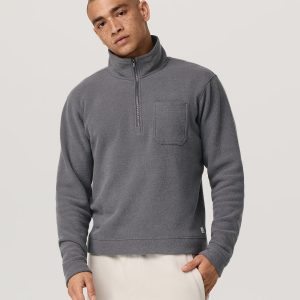 Beach Fleece 1/2 Zip - Relaxed Pinecone Heather Pullover