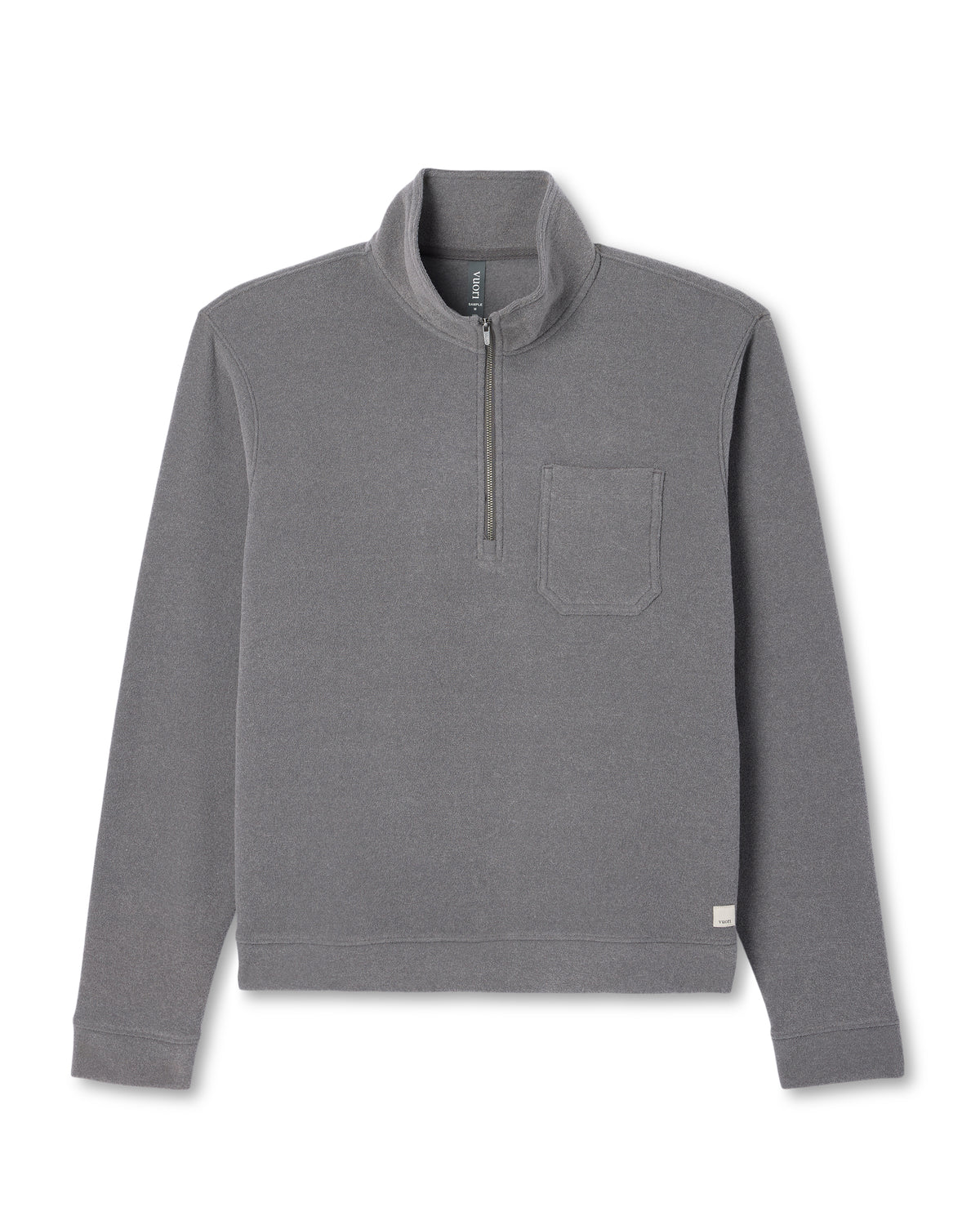 Beach Fleece 1/2 Zip - Relaxed Pinecone Heather Pullover - Image 6